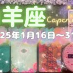 山羊座★2025/1/16～31★あなたに幸運をもたらす人に出会え、社会において始めるべきことが始まる、活躍の場が新しくなる✨ものすごく良い期間！なので、とにかく行動の時