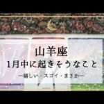 【山羊座】1月運勢🌟即座に来ます。心配事つぶしはもうしなくてOK！