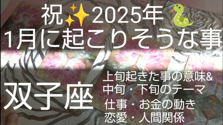 【双子座♊️1月運勢】🐍最高の未来に夢が重なる❗️🌈#カードリーディング #オラクルカード #スピリチュアル#占い#双子座#ふたご座#双子座1月#ふたご座1月#個人鑑定#タロット