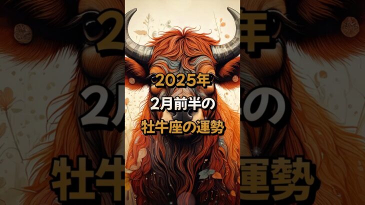 2025年2月前半の牡牛座 (おうし座)の運勢の運勢 – 星座占い #おうし座 #牡牛座 #2025年2月 #占い