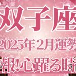 【ふたご座】2月運勢　大吉報💪超ハッピーなカード展開✨心躍る時間が訪れます🌈幸運の鍵は、最後まで諦めないこと【双子座 ２月】タロットリーディング