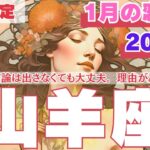 【R50指定】山羊座　1月の恋愛運　ポイントは早まらないことです。　50代以上　2025年