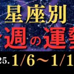 2025年1月6日〜1月12日の星座別運勢