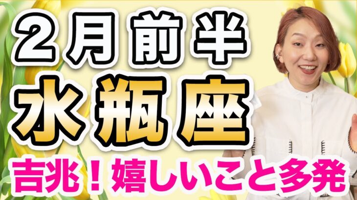 2月前半 みずがめ座の運勢♒️ / 成功、収穫、調和❗️嬉しいことが多発の月になりそう✨ 曇りなく始めていく【トートタロット & 西洋占星術】