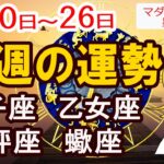 【今週の運勢1月20日から26日】獅子座 乙女座 天秤座 蠍座