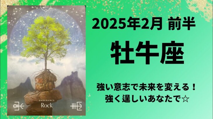 【牡牛座】強い意志で未来が変わります！ドンと構えて幸せを迎えて！！【おうし座2025年2月1〜15日の運勢】