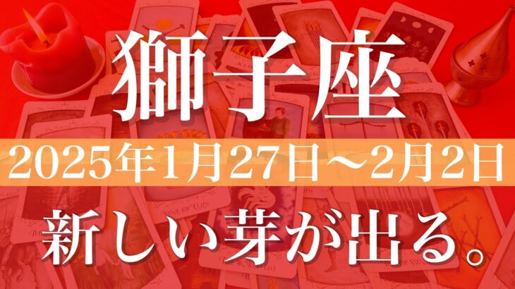 【しし座】週間リーディング（2025年1月27日〜2月2日）♌️新しい芽を育む。認めることでどんどん楽に。深い深い納得感。