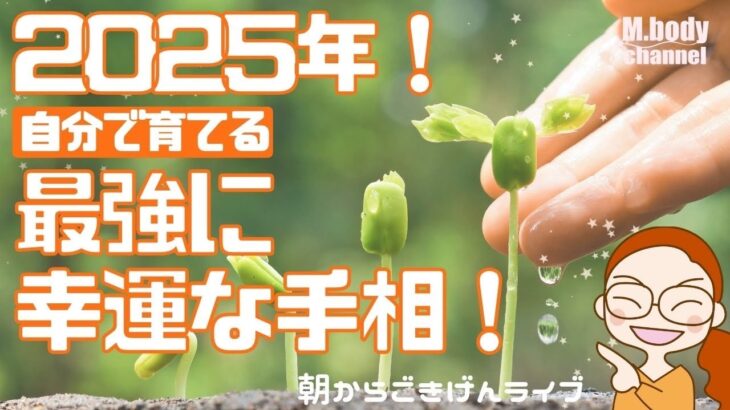 【手相】2025年！最強に幸運な手相！| 開運のコツ | 手相占い