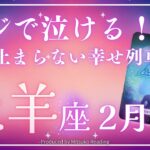 牡羊座2月【マジで泣ける】幸せが溢れて止まらん❗️すぐに見て〜❗️2025年2月運勢仕事恋愛人間関係♈️【脱力系タロット占い】