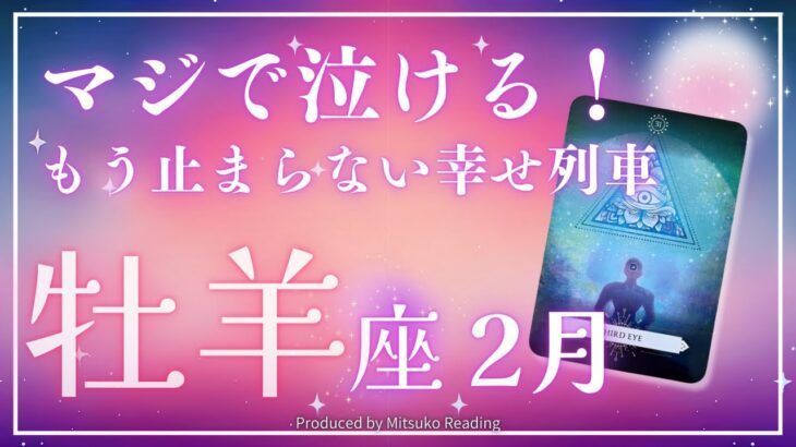 牡羊座2月【マジで泣ける】幸せが溢れて止まらん❗️すぐに見て〜❗️2025年2月運勢仕事恋愛人間関係♈️【脱力系タロット占い】