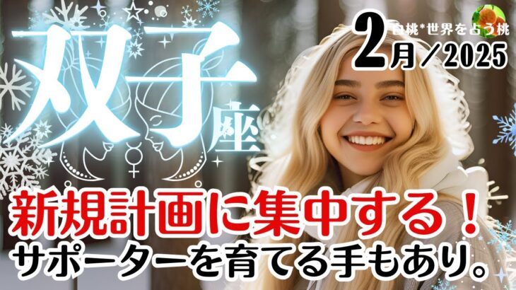 双子座♊️2025年2月★新規計画に集中する！サポーターを育てる手もあり。