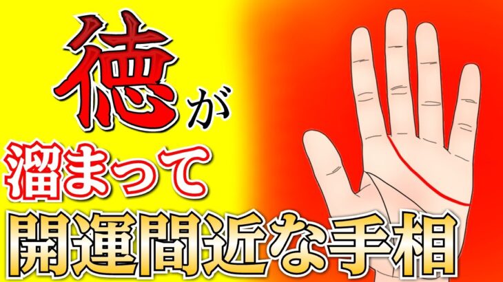 【手相×開運日】徳が高く溜まっている手相🌟