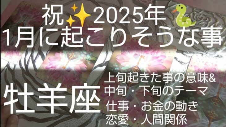 【牡羊座♈️1月運勢】🐍別人級に変わる1年間に‼️大決断&大変化の始まり🌈オラクルカード #カードリーディング #スピリチュアル #占い  #恋愛 #牡羊座1月#おひつじ座1月 #個人鑑定級#人生相談