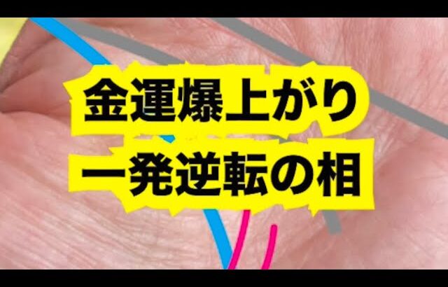 金運爆上がり【一発逆転の手相】#手相 #占い #龍神 #金運アップ