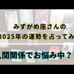 みずがめ座さんの運勢2025人間関係