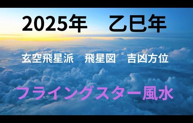 2025年乙巳年フライングスター風水吉凶方位