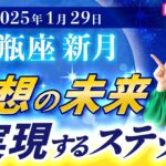 【2025年1月29日♒️水瓶座新月🌚】理想の未来を実現するステップ【占い】【開運】