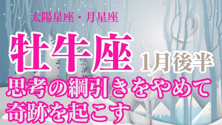 【1月後半🦌牡牛座】太陽星座、月星座が牡牛座のあなたへ✨奇跡は起こせるから安心して