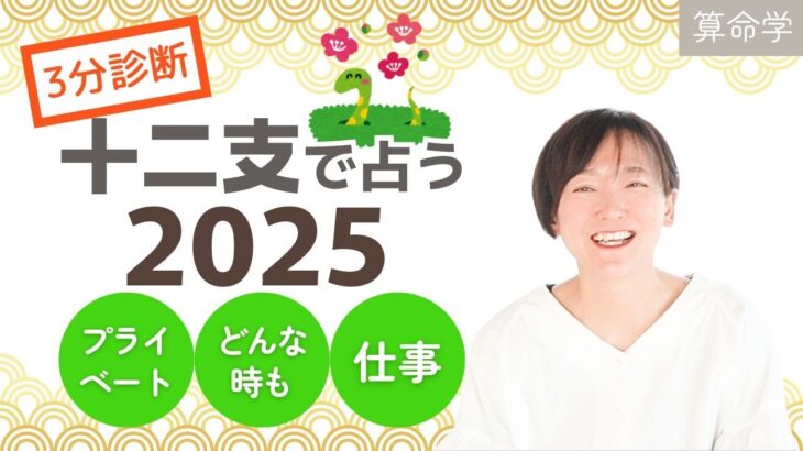 【算命学】2025年ざっくり診断【算命学3分診断｜早見表を見て乙巳年を占ってみよう！】