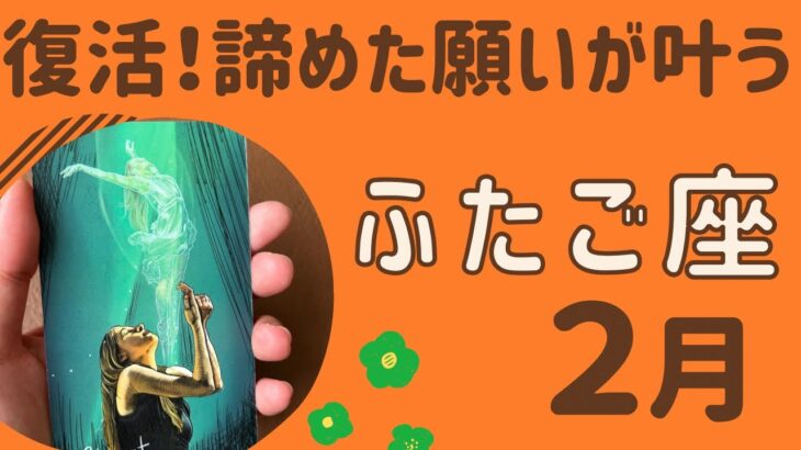 【双子座】2025年2月♊️すごい‼️諦めかけた夢や願いが叶う❗️解放される！自分らしく進む✨✨