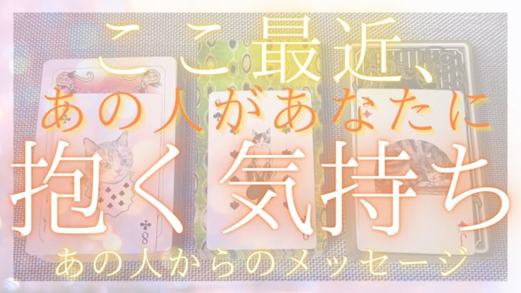 ここ最近、あの人があなたに抱く気持ち 【 恋愛・タロット・オラクル・占い】