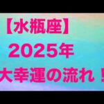 水瓶座♒️2025年の大幸運の流れ🥳💝🌟