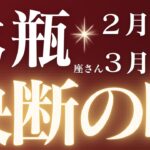 水瓶座さん2月後半〜3月前半♒️いざ勝負🔥全ての水瓶座さんへ大切なメッセージ来ています💌決断⚡️仕事運🫧対人運✨金運🌟【#占い #みずがめ座　#2025年】