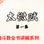 紫微斗数全书讲解系列 | 太微赋  第一集