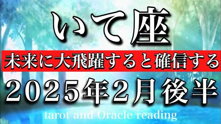 いて座♐︎2025年2月後半 焦る必要ナシ💫未来に大飛躍すると確信する🔥Sagittarius tarot reading