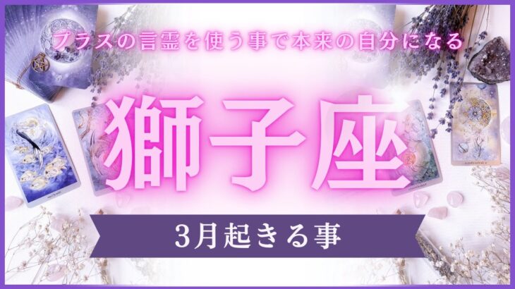 【獅子座♌️】３月に起きる事❣️星座占いにはおみくじはありませんのでご了承下さい🙇