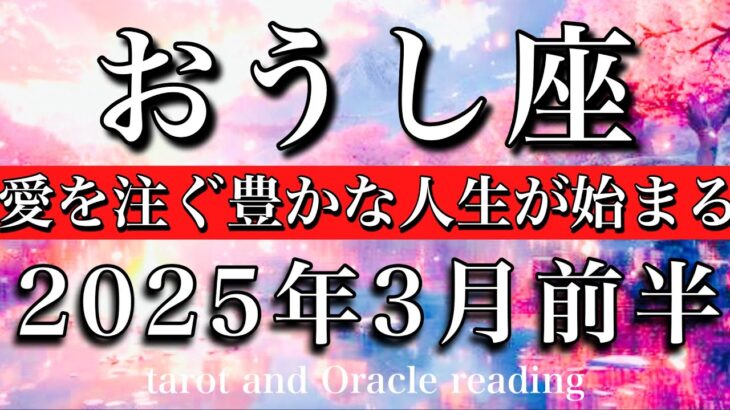 おうし座♉︎2025年3月前半 安定感抜群🔥愛に溢れた人生が始まる🍀Taurus tarot reading