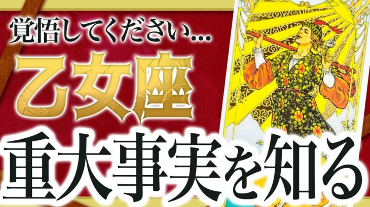 【緊急保存版⚠️】これから乙女座に重要な展開が訪れます‼️かなりヤバい未来が視えました🔮全体 仕事 恋愛