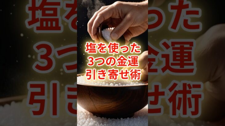 金運を引き寄せる驚きの塩の使い方 #開運 #金運 #スピリチュアル