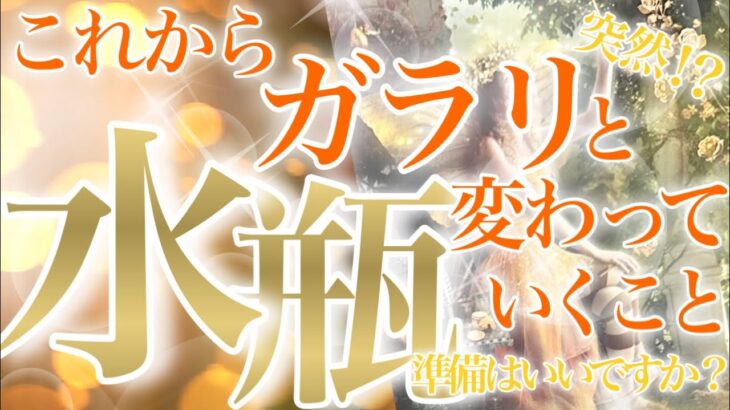 【みずがめ座】🔮これからガラリと変わっていくこと♒️物語のような美しい変化🧡凄いカードのシンクロ❗️心満たされていく水瓶座さん☺️