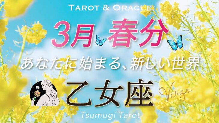 【乙女座♍️春分3/20】大飛躍の世界へ🌈あなたが主役の春が来ます✨