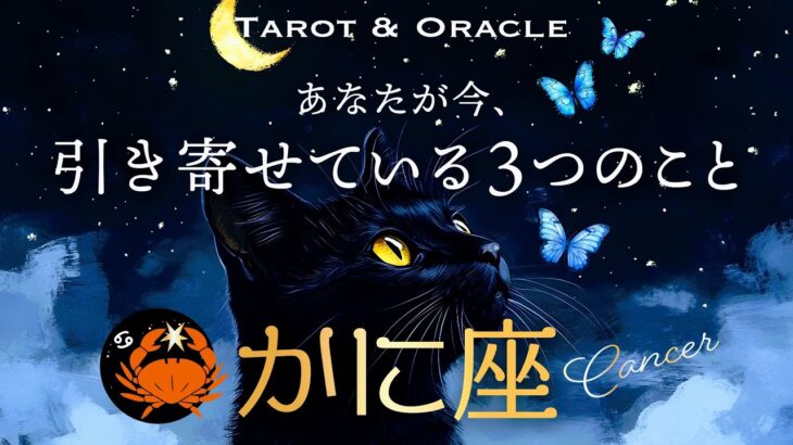 【蟹座♋️見た時がタイミング】あなたが今、引き寄せている３つのこと