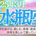 【水瓶座♒️さん🌸3月】視野を拡げる✨楽しむ🌟成果・達成感が爆増💖未来を楽しんで創っていく🌈