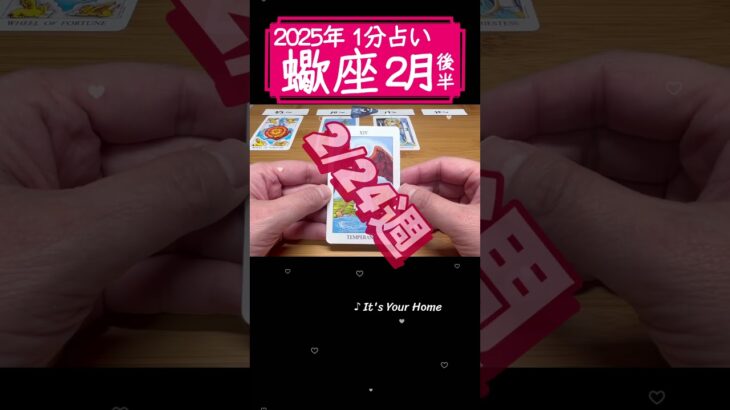 蠍座♏️2月後半【1分凝縮版】→フル動画はこの上、▶︎のリンクから🧚 #タロット占い #運勢 #星座 #恋愛 #仕事 #2月  #2月占い #占い #2月後半 #2025 #さそり座 #蠍座