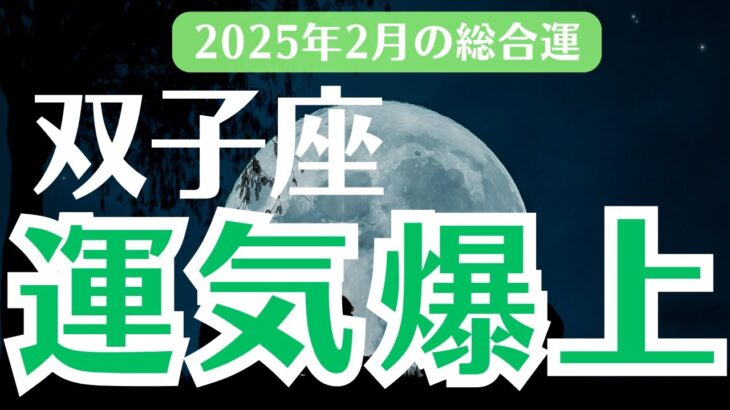 【双子座の運勢】2025年2月ふたご座　「運気爆上」