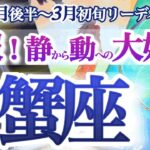 かに座 2月後半～３月初旬【重要な節目！やる気スイッチ入ります】天の配剤！迷い道、回り道は無駄じゃない　蟹座　2025年２月運勢　タロットリーディング