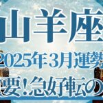 【やぎ座】3月運勢　超重要⚡強いカード展開、急好転のサインが訪れます🌈幸運の鍵は、心をオープンに、弱音を吐いてもいい！【山羊座 ３月】タロットリーディング