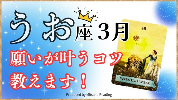 魚座3月に願いが叶うコツ教えます㊗️HAPPY BIRTHDAY❗️確約を求めるのは無意味らしい❗️2025年3月運勢仕事恋愛人間関係♓️【脱力系タロット占い】