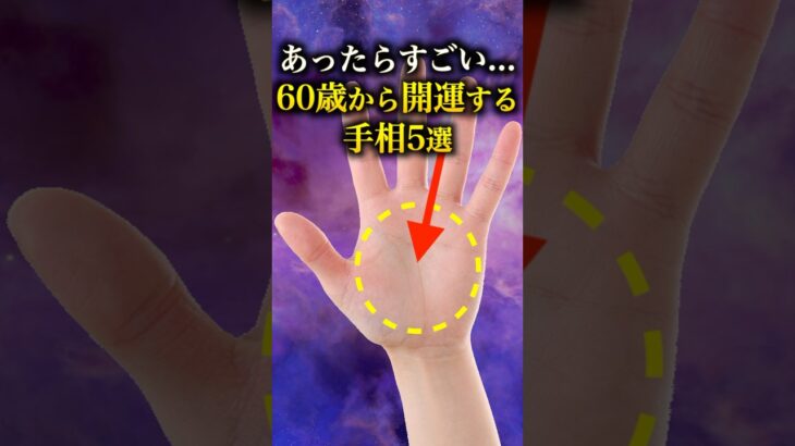 【手相占い】60歳から開運する手相5選 #雑学 #手相 #占い