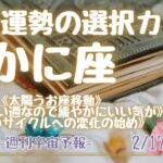 ♋️かに座♋️週刊宇宙予報🌟星座別ワンポイントアドバイス　2/17-2/23