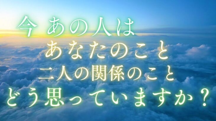 今あの人はあなたのこと・2人の関係をどう思っていますか？ 【 恋愛・気持ち・タロット・オラクル・占い 】