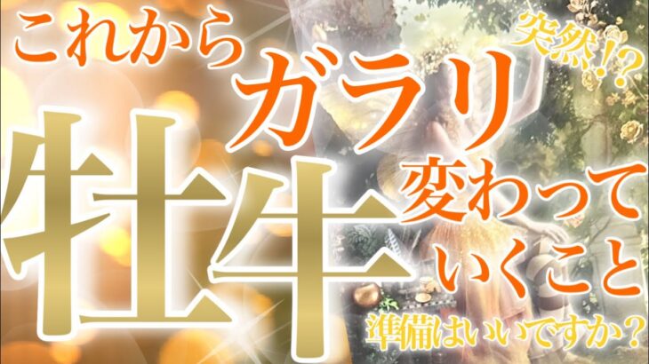 【おうし座】🔮これからガラリと変わっていくこと♉️目覚め・開花🧡最高の変化‼️あなたに寄り添ってくれる存在…とても素敵な牡牛座さん✨☺️