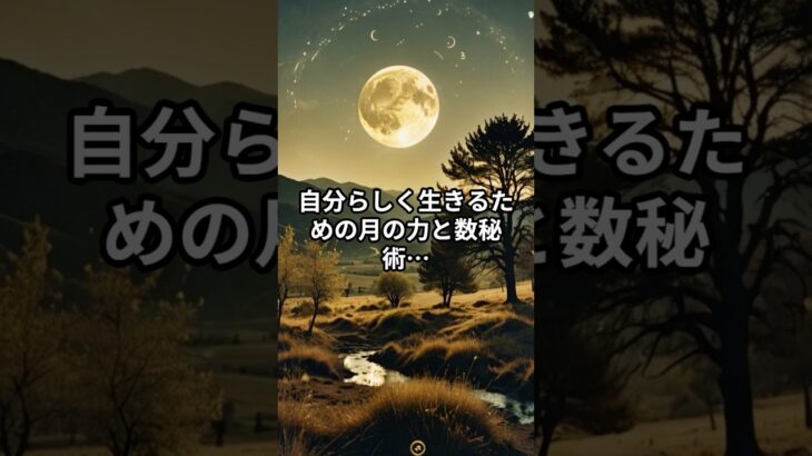 自分らしく生きるための月の力と数秘術   誕生日が持つ可能性【運気 自己実現】 #アファメーション