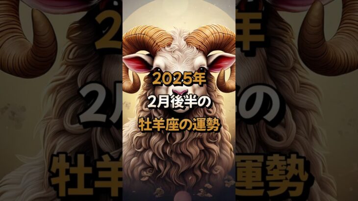 2025年2月後半の牡羊座 (おひつじ座)の運勢 – 星座占い #おひつじ座 牡羊座 #2025年2月 #占い