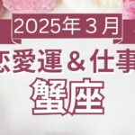 【蟹座】かに座🌈2025年3月💖の運勢✨✨✨仕事とお金・恋愛・パートナーシップ［未来視タロット占い］