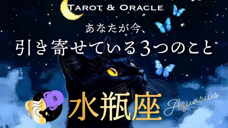 【水瓶座♒️見た時がタイミング】あなたが今、引き寄せている３つのこと